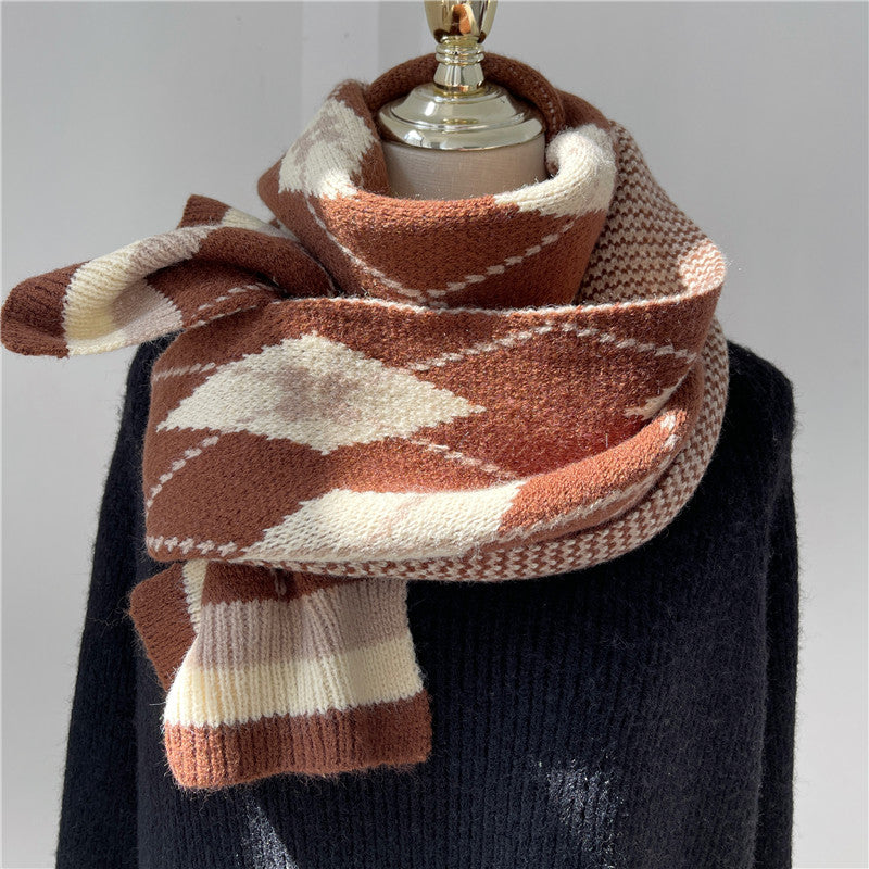 Women Soft Mohair Warm Ring Collar Scarf