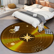 Household Fashionable Personalized Vinyl Record Carpet