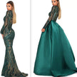 Women's Dark Green Wedding Dress party dress