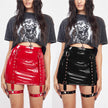 Women's Leather Trendy Hip Skirt