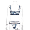 Lace Chest-wrapped See-through Underwear