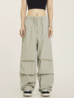 Vintage Pleated Parachute Pants Cargo Pants