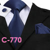 Solid Silk Mens Ties Neck Tie Set For Men Suits Tie Handker