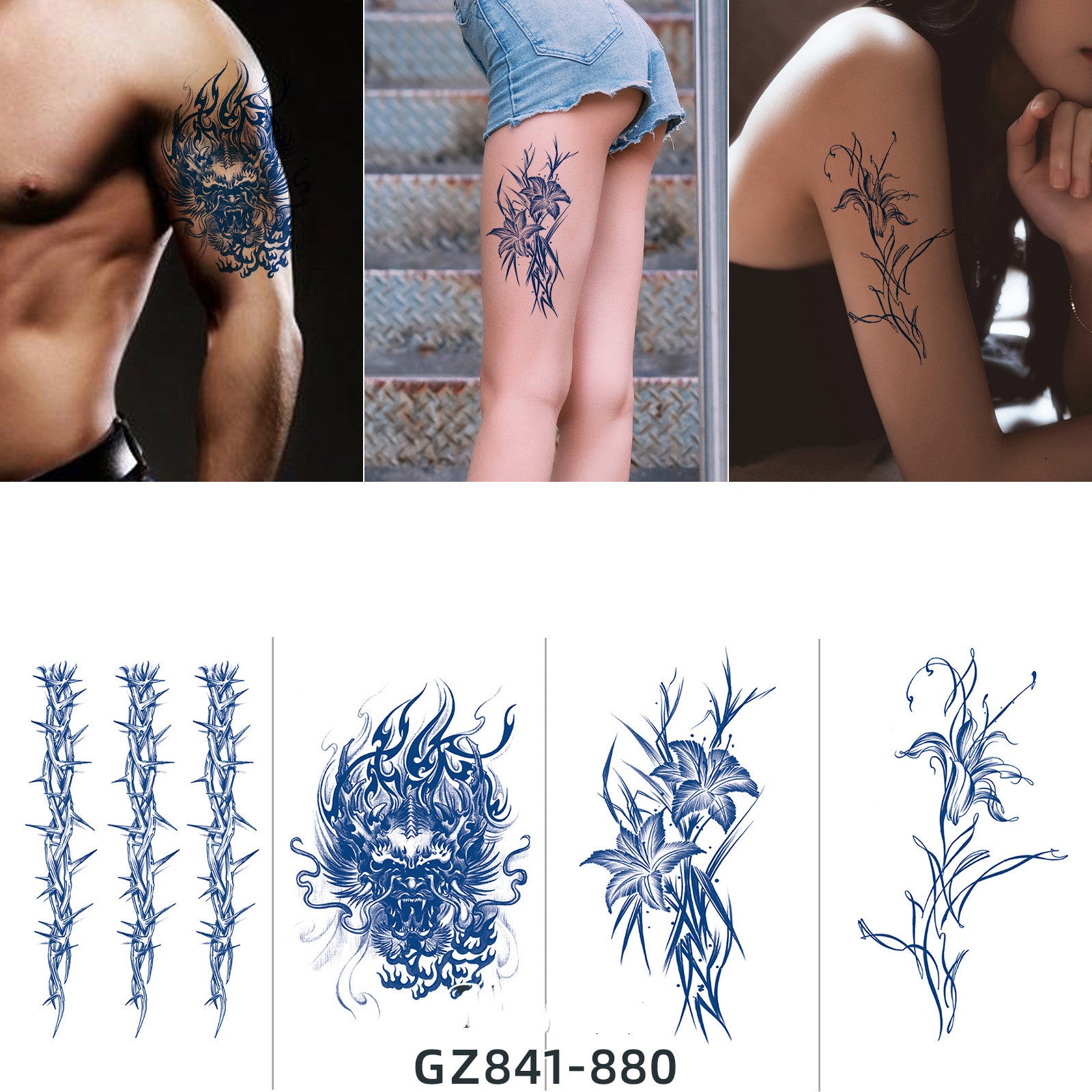 Sexy Disposable Simulation Waterproof Tattoo Sticker