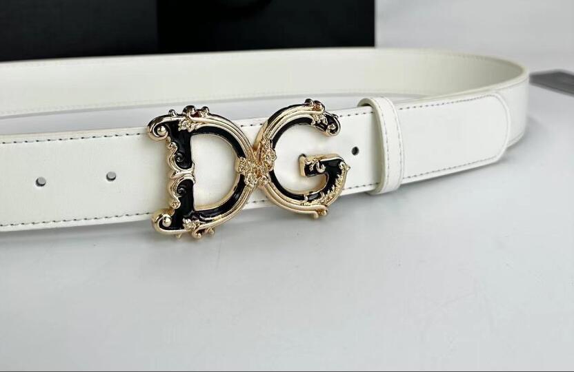 Classic Letter 4cm Wide Version Buckle Belt For Men And Women