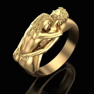 Fashion Men And Women Couple Ring Exaggerated