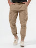 Men's Cargo Trousers With Three-dimensional Pockets Solid Color Casual Pants