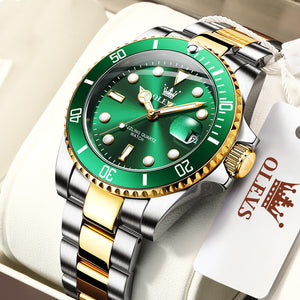 Watches Green Water Ghost Quartz Waterproof Men