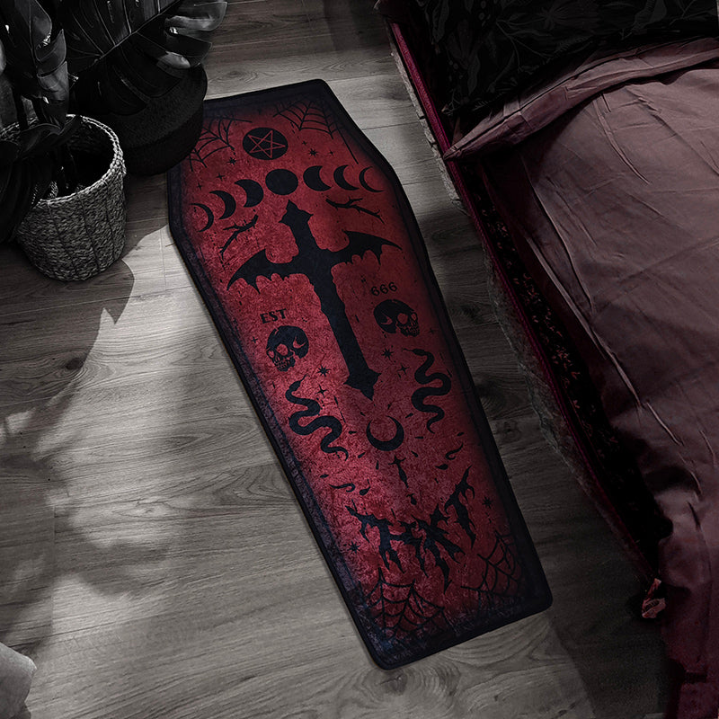 Dark Gothic Bloody Mary Print Carpet