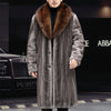 Thick Fur Long Coat Men Autumn Winter Warm