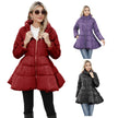 Newest Big Skirt Design Coat Winter Warm Slim-fitting Stand-collar