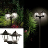 Double Hexagon Ground Plug Villa Garden Solar Wall Landscape Light