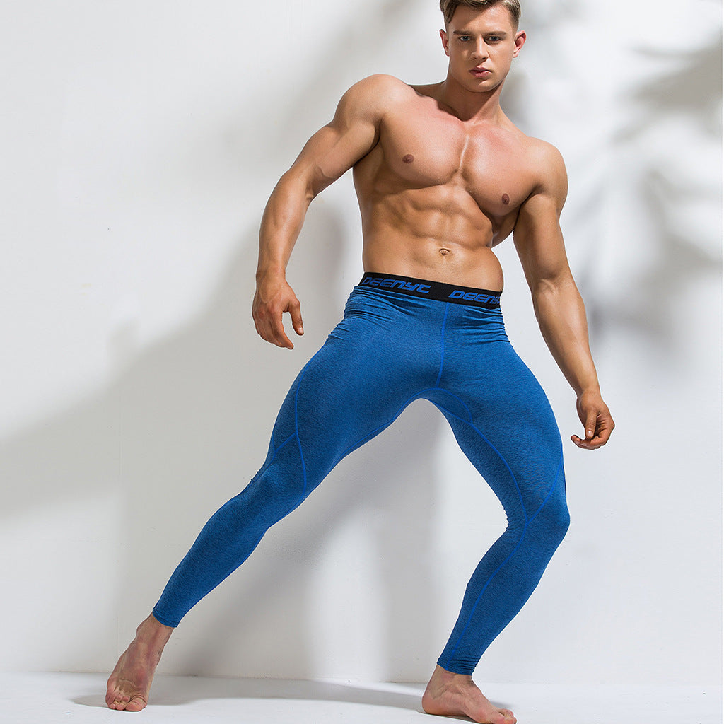 New European And American Plus Size Men's Quick-Drying Training Tights