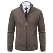 Men Woolen Sweater Men's Cardigan Coat Stand Collar