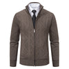 Men Woolen Sweater Men's Cardigan Coat Stand Collar