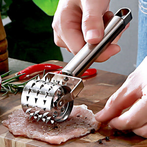 Stainless Steel Meat Tenderizer Roller Hammer Mallet For Steak Beef Chicken Tool Stainless Steel Meat Tenderizer Roller Hammer Mallet Steak Beef Chicken Tool Multifunctional Home Kitchen Cooking Acces