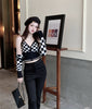 French Hot Girls Irregular Knitted Sweater Shawl Suit Women