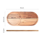 Rectangular Sushi Pastry Dessert Western Steak Plate Household Rock Wooden Wooden Board Tray