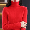 Pure Wool Sweater Cascading Collar Women