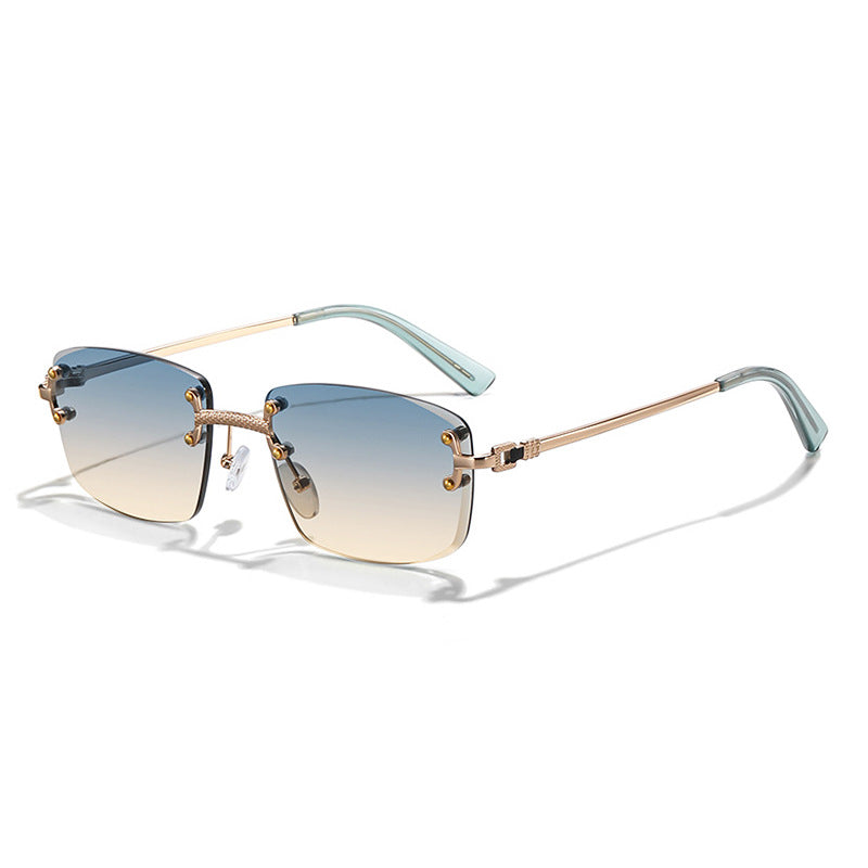 Delicate Wear Sunshade Metal Sunglasses