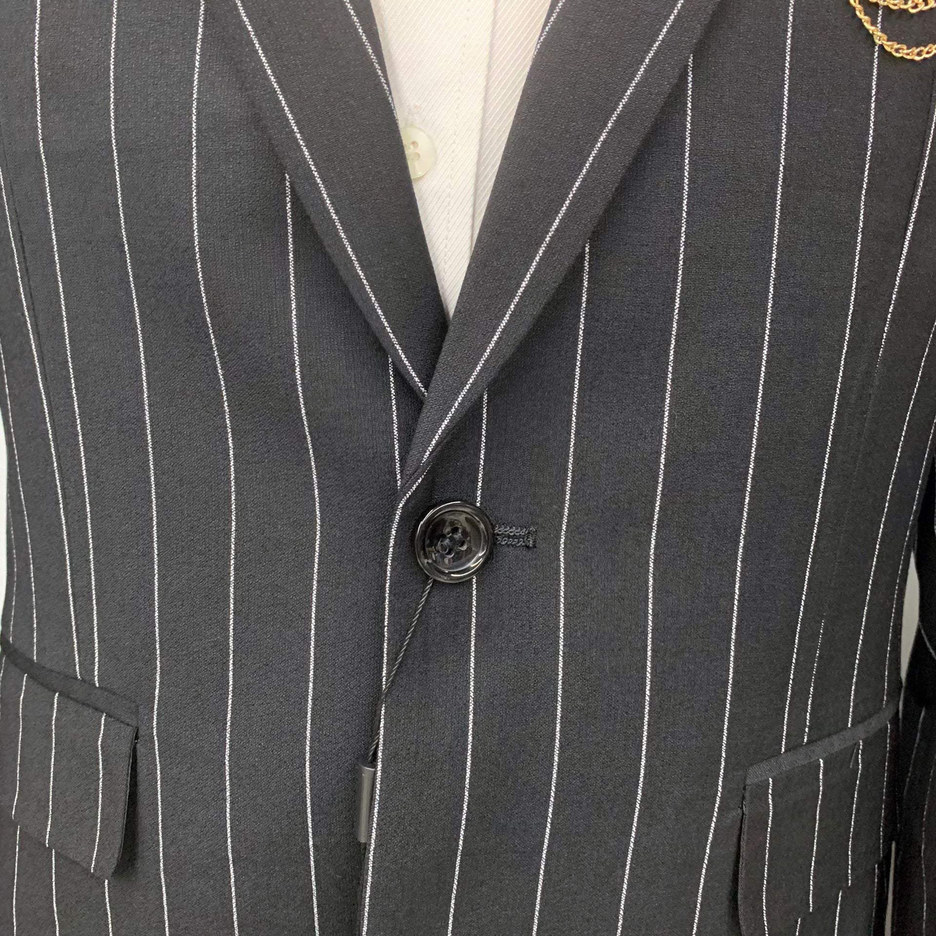 Men's Business Suit Striped Jacket