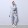 3PCS Yoga Set Seamless Sport Set Women Gym Clothing  Outfits Tracksuits