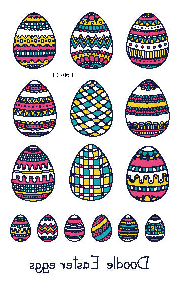 Children's Tattoo Sticker Egg Easter