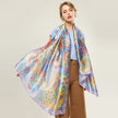 Women's Cashew Floral Silk Satin Long Scarf