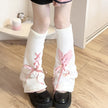 Leg Warmer Lolita Bow Hollow Out Pile Style Foot Sock