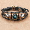 Multilayer Leather Bracelet 12 Constellation Zodiac Sign Men Braided Bracelets