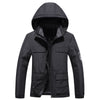 Outdoor Men's Plus Fleece Warm Cotton Jacket