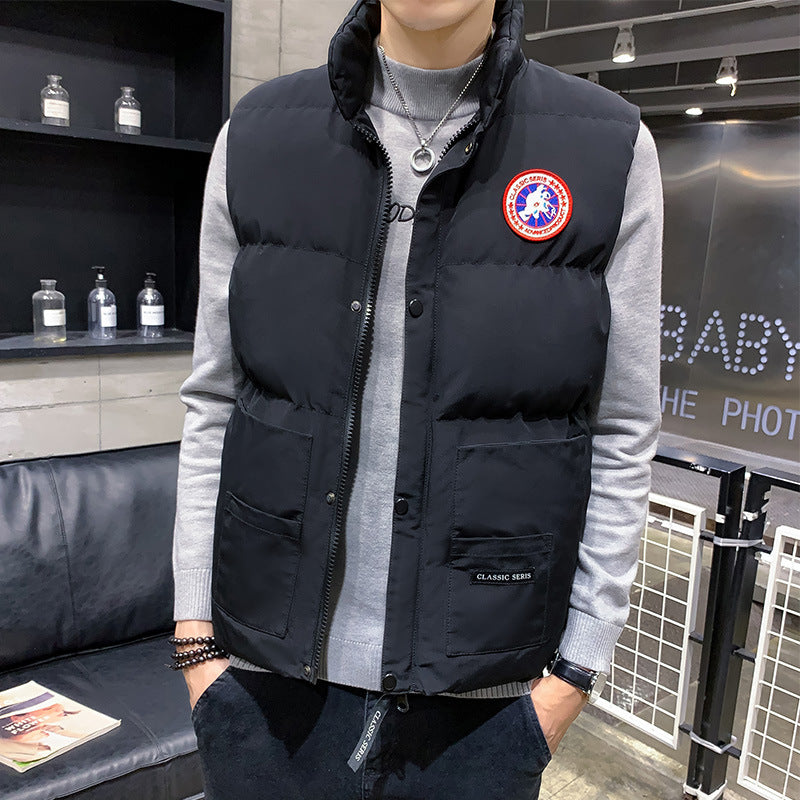 Men's Winter Down Cotton Warm Vest Jacket