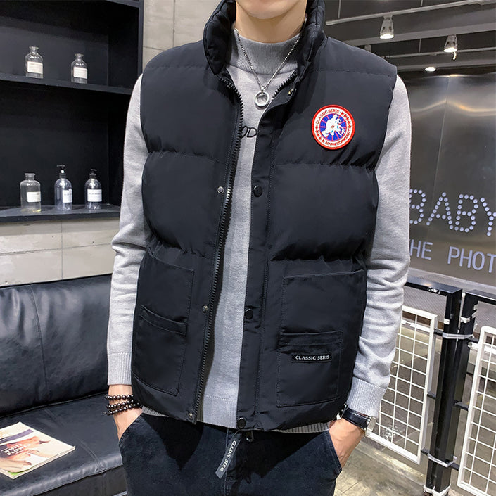 Men's Winter Down Cotton Warm Vest Jacket