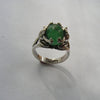 Frog Green Gemstone Ring Jewelry Matching For Men And Women