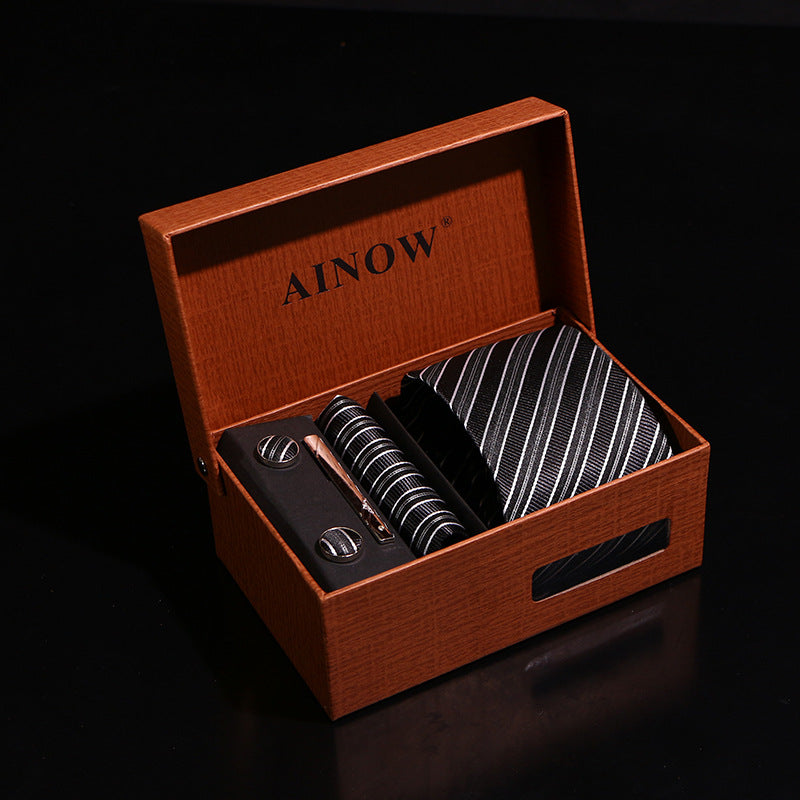 Business Wedding Gift Box 6-piece Men's Tie Set