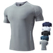 Ice Silk Short Sleeve Sports Top Men's Quick Drying Clothes Running Fitness T-shirt