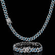 Single Row Zircon Cuban Chain Men And Women Simple Fashion Jewelry