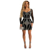 Women's Hot Drilling Dress Nightclub Fitness