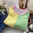 Women's Short Sleeved Knitted Sweater