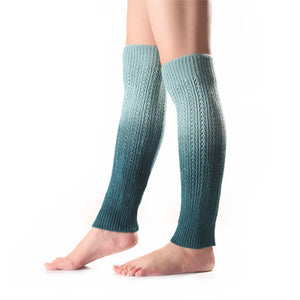 Soft Cashmere Segment Dye Gradient Sock Boot Cover