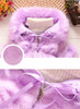 Faux Fur Coat With Thick Fur Collar