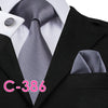 Solid Silk Mens Ties Neck Tie Set For Men Suits Tie Handker