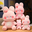 Strawberry Rabbit Plush Toy Doll Sitting