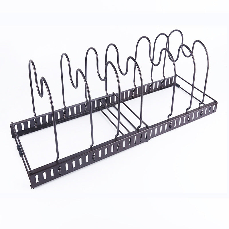 Multifunctional Telescopic Pot Rack Desktop Kitchen Storage