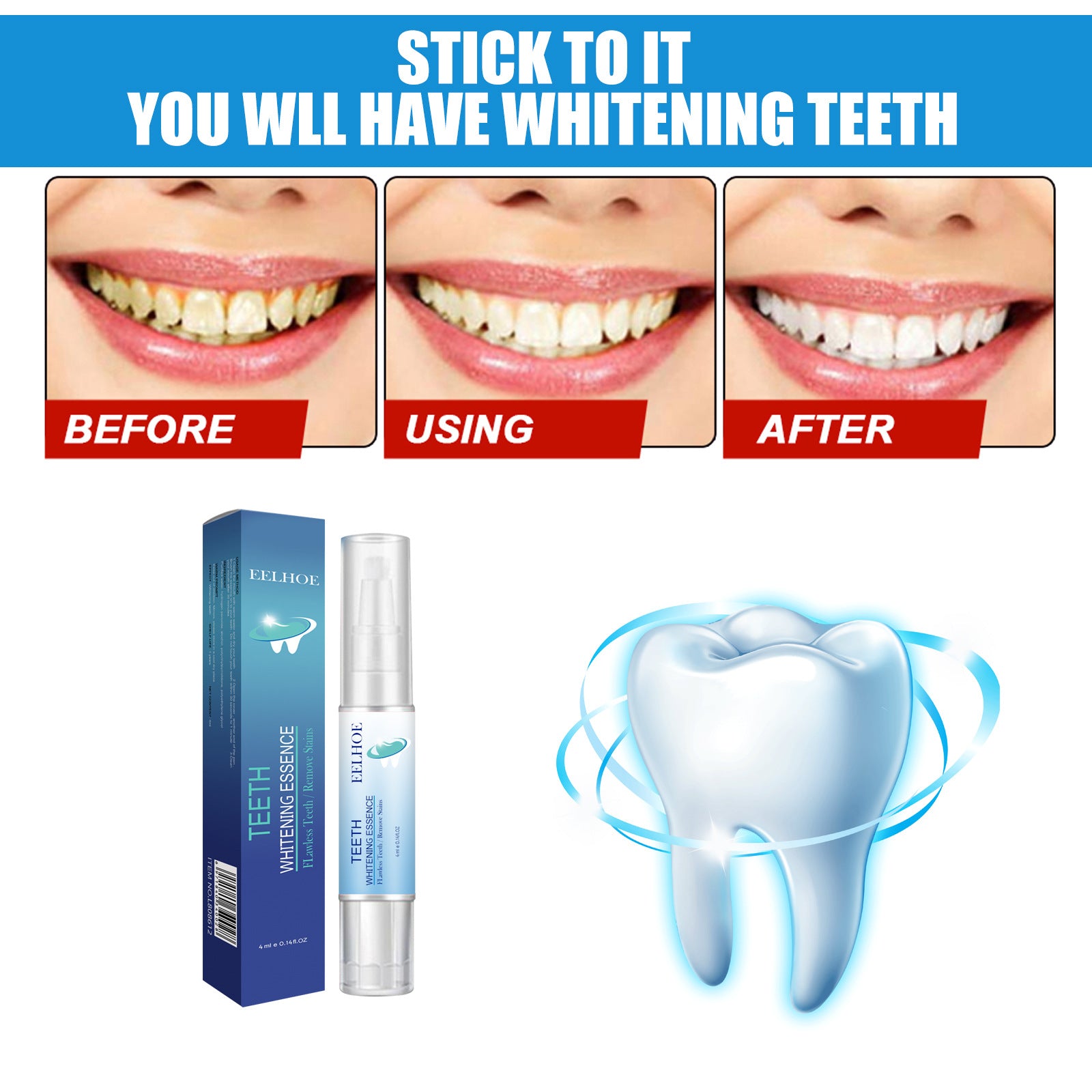 Oral Cleaning Dental Plaque Cleaning White Teeth Teeth Whitening Pen