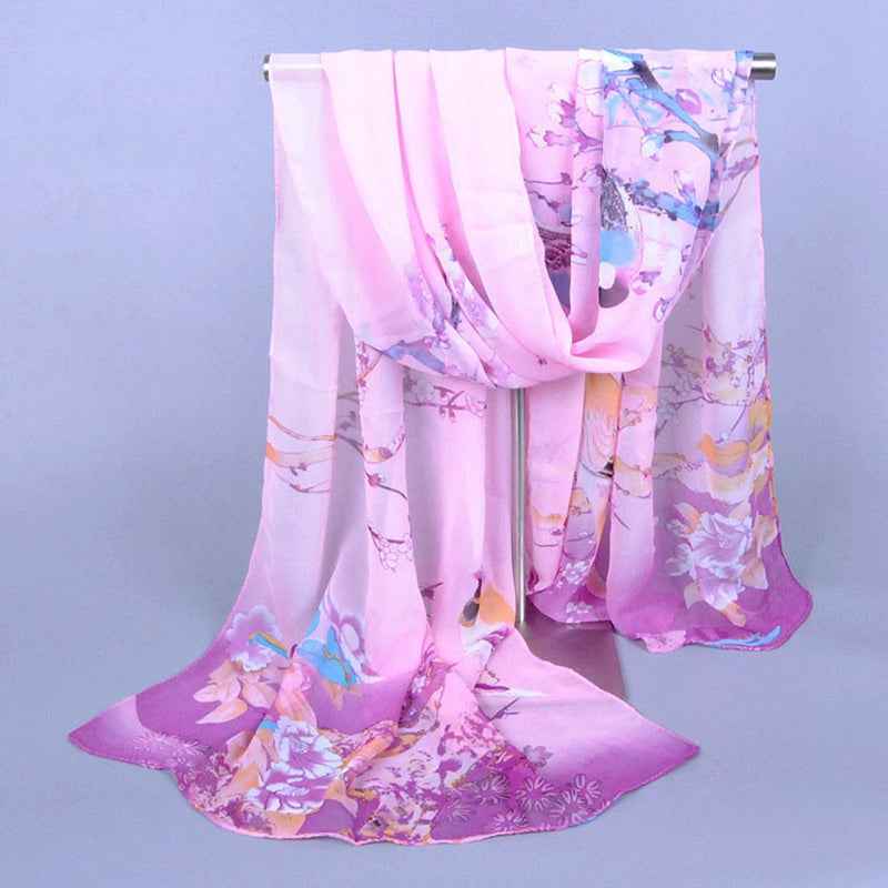 Chiffon Printed Chiffon Scarf For Women