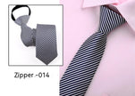 Men's Business Tie 6cm Collar Pull Peels Zipper Tie