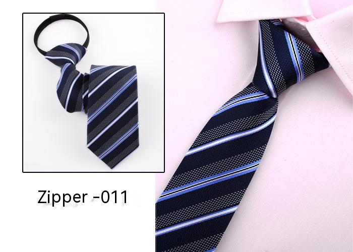 Men's Business Tie 6cm Collar Pull Peels Zipper Tie