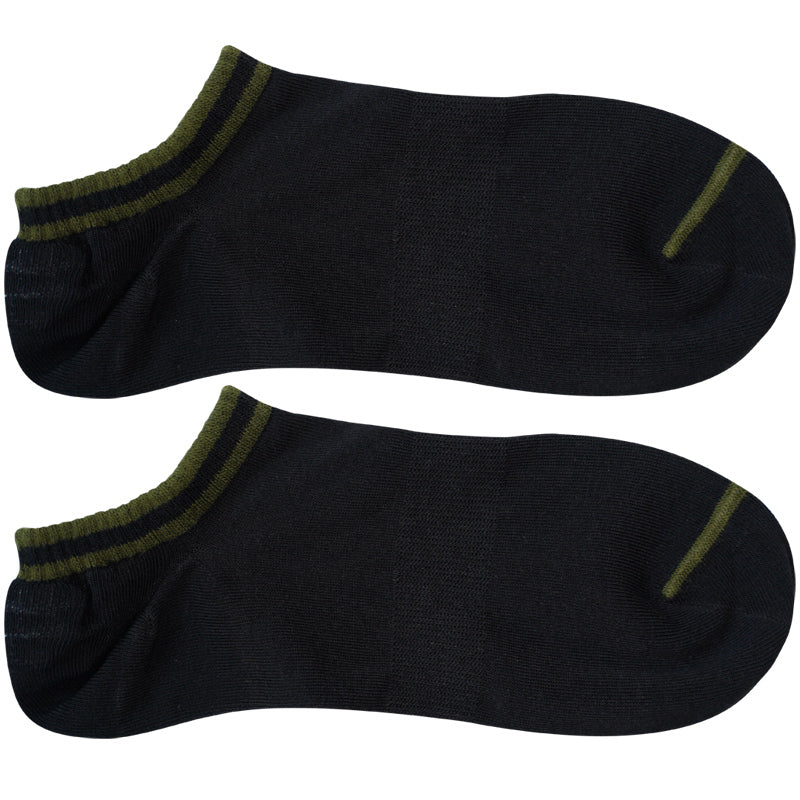 Two Bar Boat Socks Washed Combed Cotton Socks