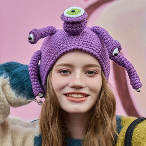 Cartoon Cute Headgear Knitted Woolen Cap